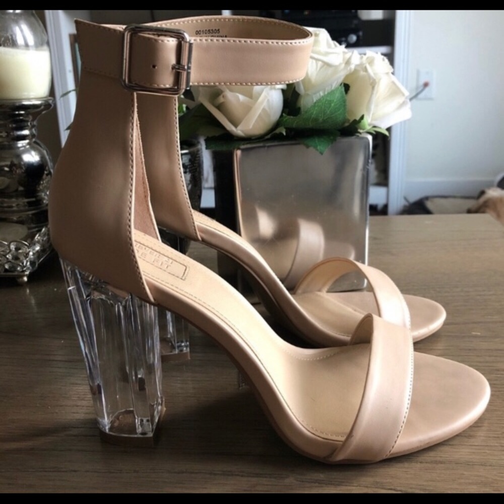 Forever 21 Nude/Clear Heels